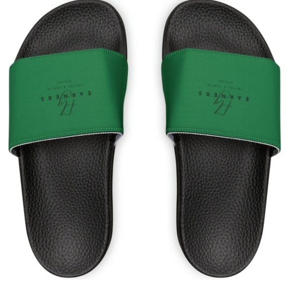 NWT Kate Spade New York Black and Green Women's Slides - Picture 2 of 10